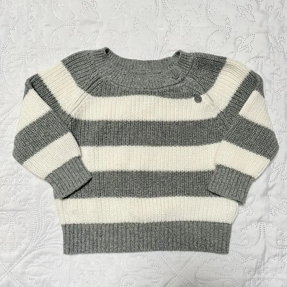 Gap Knit Pullover Striped Sweater Size 12-18m